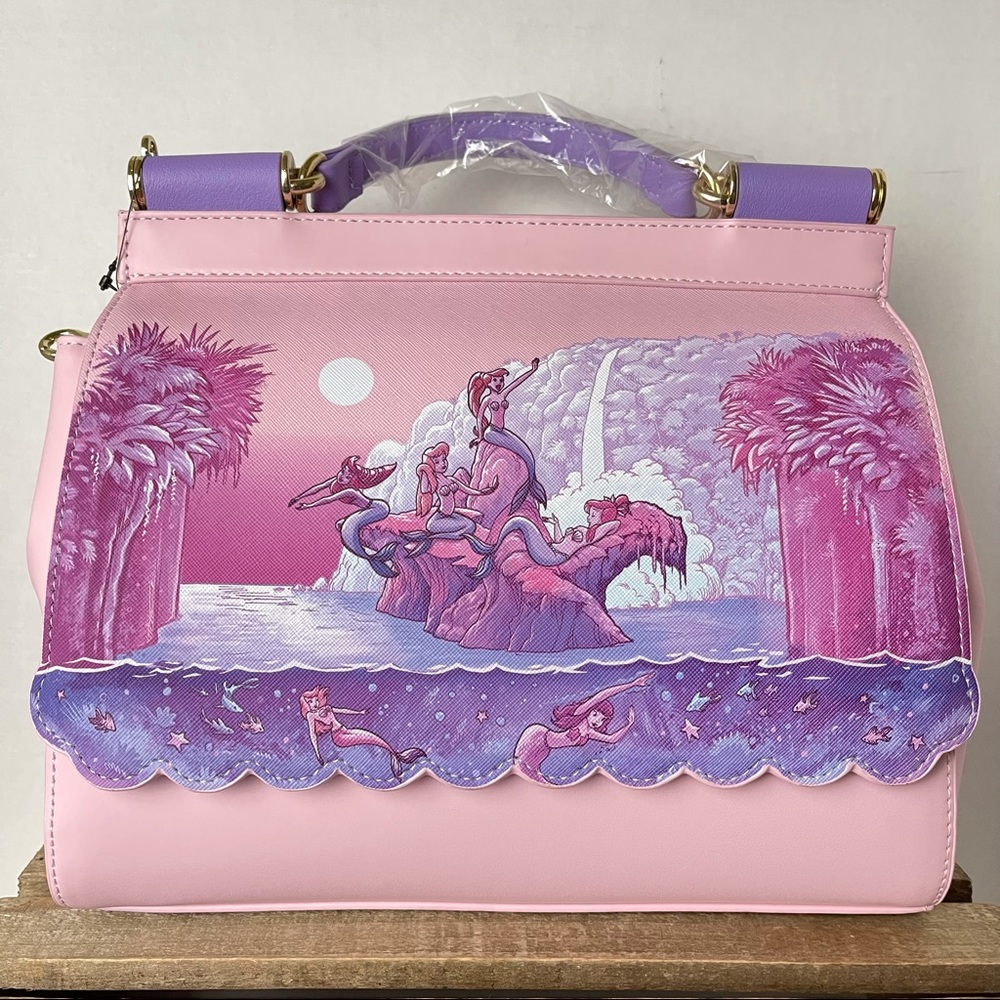 Loungefly Disney Peter Pan Mermaid Lagoon Handbag - Picture 3 of 7